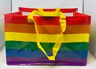 IKEA Rainbow Large Reusable Laundry Tote Shopping Bag Limited Edition 19 gal