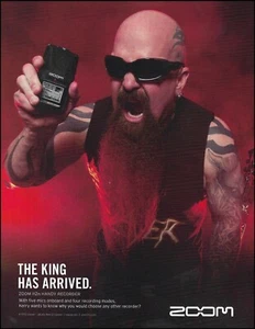 Slayer Kerry King 2012 Zoom H2n Handy Recorder advertisement 8 x 11 ad print - Picture 1 of 3