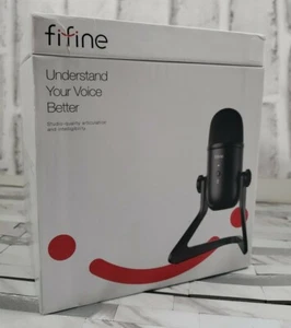 Fifine K678 USB Studio Recording/Podcast Condenser Microphone - New - Open Box - Picture 1 of 4