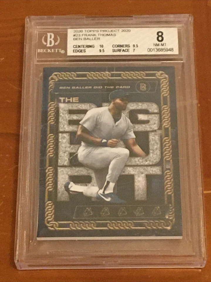 Frank Thomas BGS 8 Project 2020 Ben Baller Topps Chicago White Sox HOF SP SSP - Image 1 of 1