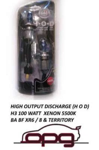 Autotecnica Xenon Hod 5500k H3 Bulbs for Ford BA BF XR6 XR8 Territory Fog 100w - Picture 1 of 1