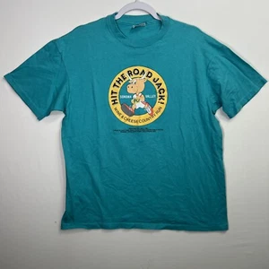 Vintage 1990 Sonoma County Wine and Cheese Country Run Graphic Tee Adult XL - Picture 1 of 6