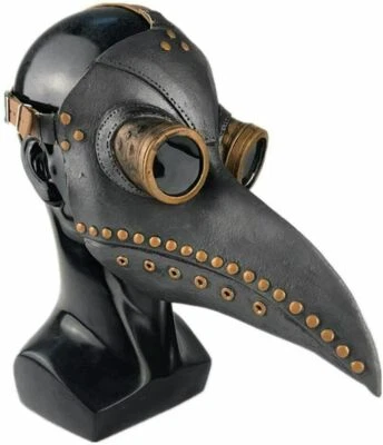 Conjunto completo de fantasia cosplay Plague Doctor com capuz capa com máscara - Imagem 1 de 4