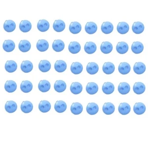 Tiny Round Blue Buttons - 1/4" Doll Clothes Quilt Sew  - Shelly's Buttons - Picture 1 of 4