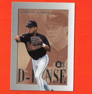 1996 SkyBox Emotion-XL E-XL D-Fense ROBERTO ALOMAR #1 Baltimore Orioles