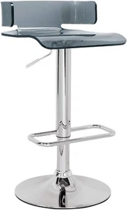 RANIA SWIVEL ADJUSTABLE BAR STOOL IN GRAY - Picture 1 of 3