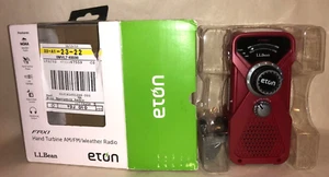New L.L. Bean Eton FRX1 Hand Turbine AM/FM/Weather Radio Flashlight Headphones - Picture 1 of 2