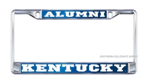 UK UNIVERSITY OF KENTUCKY "ALUMNI"  Mirrored License Plate / Tag Frame - Picture 1 of 1