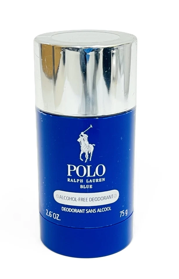 Ralph Lauren Polo Blue Deodorant Stick 2.6 Oz 75g Mens Alcohol