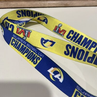LOS ANGELES RAMS 🔥SUPER BOWL CHAMPIONS LANYARD KEY CHAIN 1" WIDTH 20" LENGTH🔥 - Image 1 of 3
