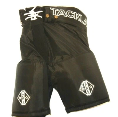 PANTALONES DE HOCKEY SOBRE HIELO NUEVOS TACKLA 700 JUNIOR NEGROS - TALLA EURO: 160 (28" CINTURA) Foto 1 de 4