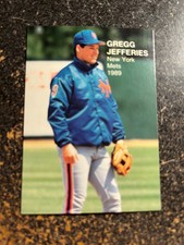 Gregg Jefferies Mets 1989 Pacific Rookies Superstars Two RARE UNLICENSED #8