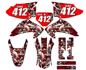 2003-2007 CRF 230 F JESTER Red Senge Graphics Kit Compatible with Honda - Bild 1 von 10