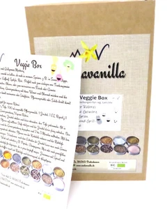 (1kg=62,5€) Veggie Box Geschenkbox mit 4 Gewürzmischungen + Rezept Flyer 200g - Bild 1 von 3