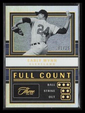 EARLY WYNN 2023 Panini Three & Two Full Count 1/25 CLEVELAND INDIANS