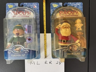 Rudolph Reindeer Boss Capataz Elfo, Fat Santa Claus Lote 28 Memory Lane Nuevo en Paquete Foto 1 de 2