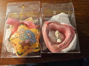 2 Precious Moments Ornament, Enesco. Herz und Stern - Bild 1 von 3
