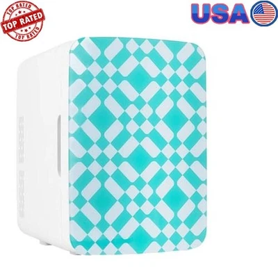 Mini refrigerador/calentador portátil 10L patrón verde refrigerador AC/DC nuevo Foto 1 de 4