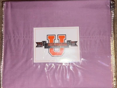 Cama dormitorio universal de algodón 250 TC 3 piezas Juego de sábanas - TWIN / TWIN XL - Ciruela antipolvo Foto 1 de 4