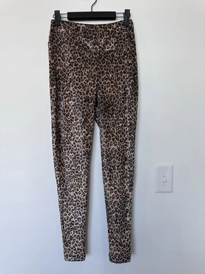 Pantalones Legging Pamela McCoy Mujer Pequeños Estampado Leopardo Terciopelo Sensación Foto 1 de 4