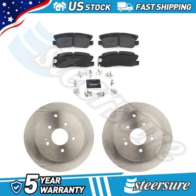 Rear Disc Brake Rotors Brake Pads Kit for 2007-2009 Mitsubishi Grandis - Image 1 of 3