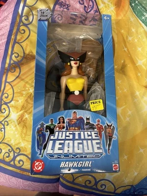 Sealed DC Justice League Unlimited Hawkgirl Mattel 2004 10 INCH FIGURE New - Image 1 of 2