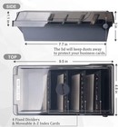Business Card Holder Box File Storage Index Organizer Rolodex For500 Cards Sze 4