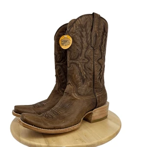 Corral Men's Brown Embroidered Narrow Square Toe Boots A4229 Size 10D - Picture 1 of 17