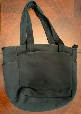 Neoprene Tote  Bag Purse Black Golf Beach Picnic Boating Hiking Etc Waterproof  - Image 1 of 4