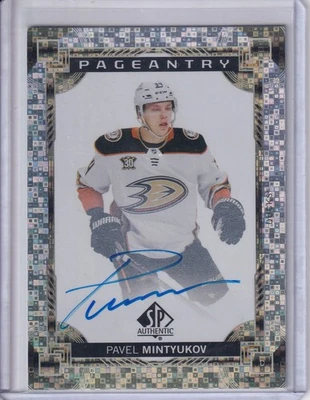2024-25 UPPER DECK SP AUTHENTIC PAGEANTRY AUTO PAVEL MINTYUKOV - Image 1 of 2