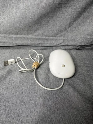 Apple Magic Mouse A1152 USB Wired Mighty Mouse - 19" cable - TESTED - Image 1 of 4