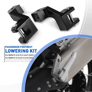 Kit de descenso de estriberas de pasajero para BMW R 12 S R 12 NINET R12 G/S reposapiés - Imagen 1 de 13