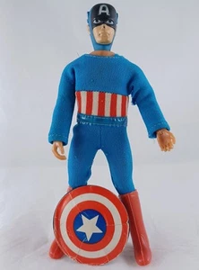 Vintage Mego CAPTAIN AMERICA 8" Action Figure 70s Marvel Super-Hero WGSH Shield - Picture 1 of 23