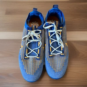 Nike Air Sneaker Herren 12 VaporMax Flyknit Laufschuhe Blau Orange Turnschuhe - Bild 1 von 10