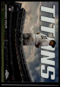 🔥💎📈 2023 Topps Chrome Update #CT-19 Anthony Volpe Titans FREE SHIP - Picture 1 of 2