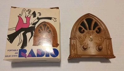 Vintage Cathedral Novelty Radio Model 1970s AM Solid State Radio WORKS - Image 1 of 3