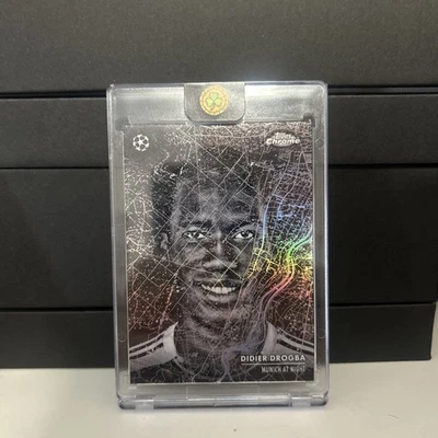 DIDIER DROGBA Munich at Night CASE HIT 2024-2025 Topps Chrome UCC SSP Chelsea  - Image 1 of 3