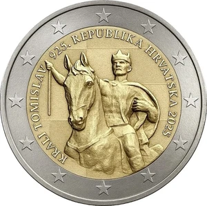Croacia 2025 2 € euros conmemorativos Rey Tomislav - Picture 1 of 1