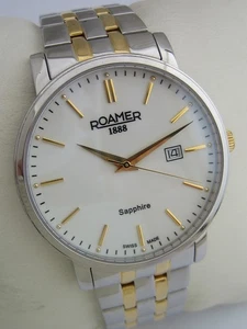 RELOJ ROAMER PARA HOMBRE LÍNEA CLÁSICA ZAFIRO 709856 ACERO INOXIDABLE SUIZO GENUINO - Imagen 1 de 9