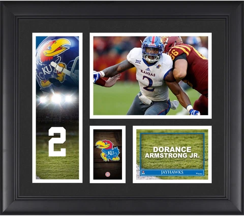 Dorance Armstrong Jr Kansas Jayhawks Framed 15" x 17" Player Collage Cover