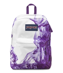 JanSport Superbreak Backpack, Back to School Bag, Rucksack (Purple Drip Dye) - Bild 1 von 1
