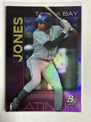 Greg Jones 2020 Bowman Platinum Pink RC /199 TOP-53 Tampa Bay Rays - Image 1 of 2
