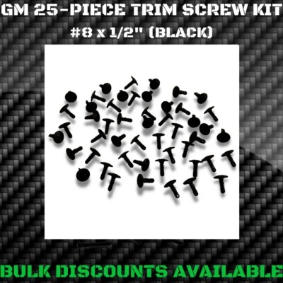 1970-1988 Monte Carlo SS T-Top Weatherstrip Retainer Molding Trim Screws OEM GM - Image 1 of 2