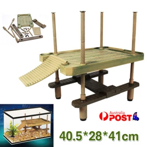 Turtle Pier Basking Platform Aquarium Fish Tank Reptile Floating Dock Pier Decor - Picture 1 of 12