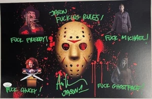 Ari Lehman signiertes/beschriftetes 11x17 Foto JSA GRÜN 1 - Bild 1 von 1