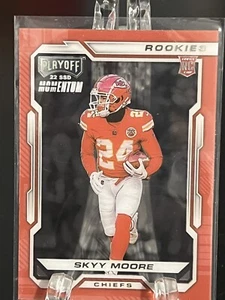 SKYY MOORE---2022 PANINI-CHRONICLES--PLAYOFF-----ROOKIE----CHIEFS--FREE SHIPPING - Picture 1 of 2