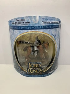 Vintage 2004 LOTR AOME Gondorian Horseman Warrior Figure Knight Soldier Flag - Picture 1 of 6