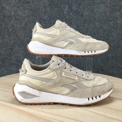 Reebok Shoes Womens 8.5 Classic Galaxy 10 Running Sneakers Beige Lace Up Low Top - Image 1 of 4