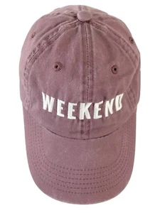 Gorra de béisbol ajustable de fin de semana viernes sábado púrpura bordada fin de semana de la autoridad portuaria - Imagen 1 de 15