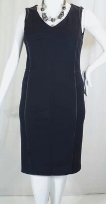 LONG TALL SALLY LTS~EC!!~BLACK FULL BODIED KNIT SHEATH SLVLSS DRESS SZ:12 - Image 1 of 4